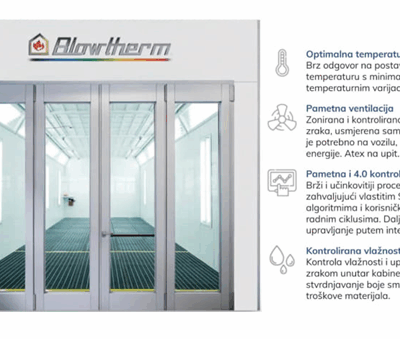 MODERNIZACIJA PROIZVODNJE: Nabavka i instalacija komore za bojenje i sušenje – Blowtherm EXTRA